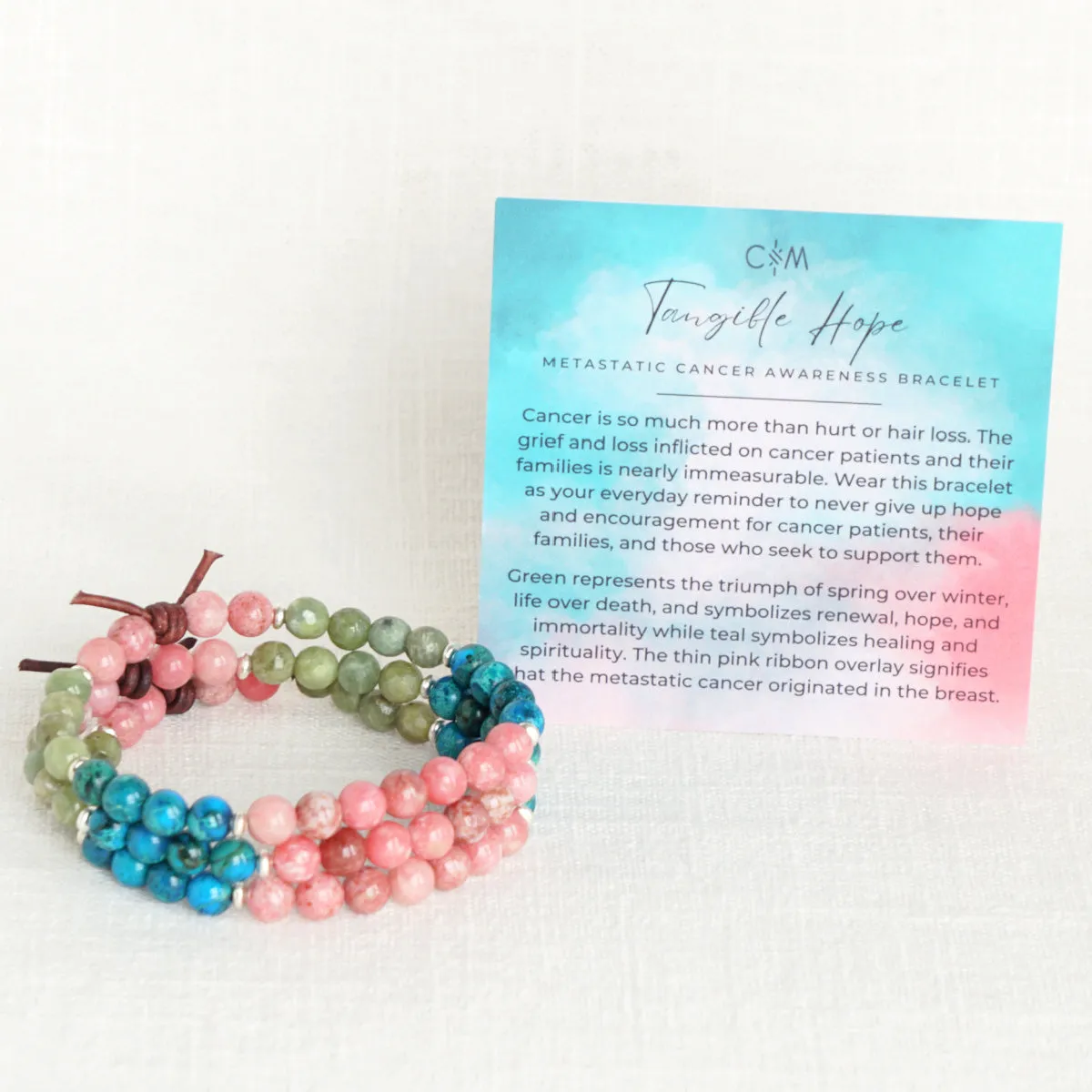 Tangible Hope Mini Bracelet | Metastatic Cancer Awareness Bracelet