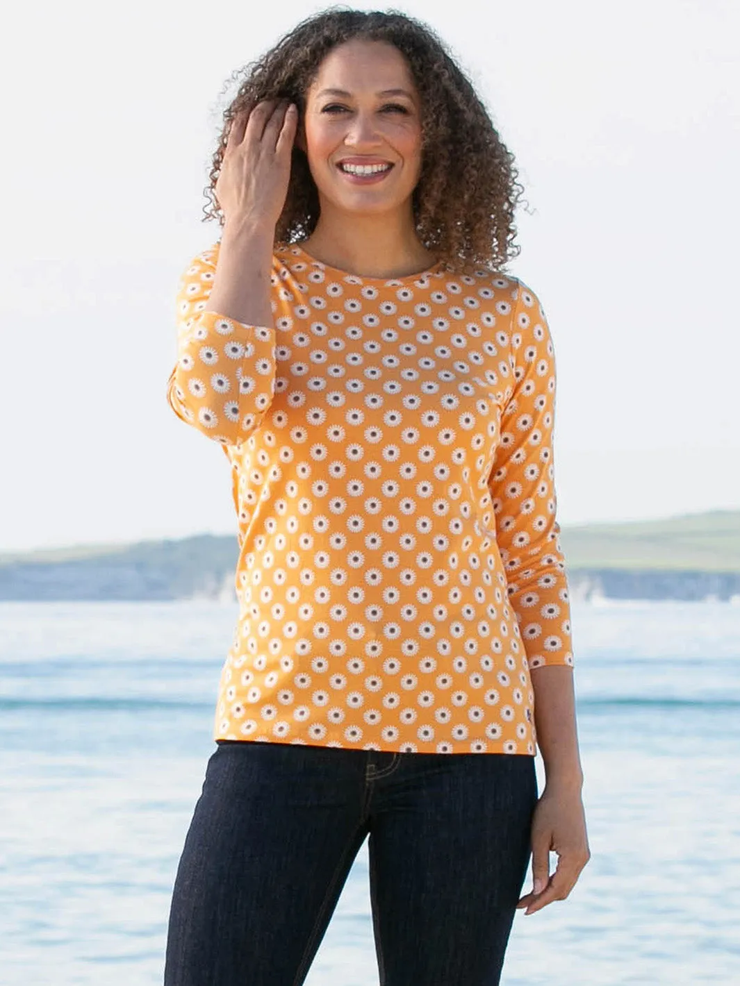 Tarrant jersey top daisy dot