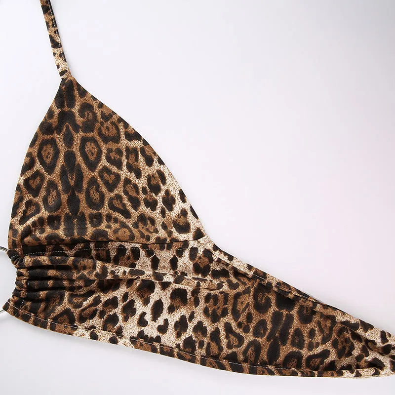 VenusFox Leopard Printed Sexy Crop Top