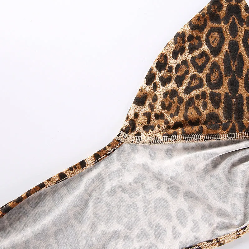 VenusFox Leopard Printed Sexy Crop Top