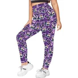 Villains Cards Women's Plus Size Athletic Leggings