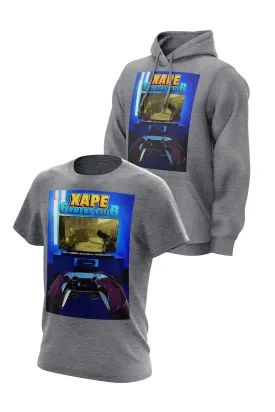 XAPE In the zone Hoodie & Tee - Grey